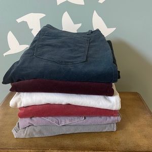 BUNDLE 6 pair LOFT modern skinny corduroys - 27/4